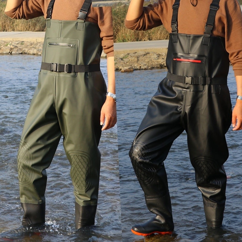 Fishing Pants Waterproof - Combinaison de pêche en PVC durable,