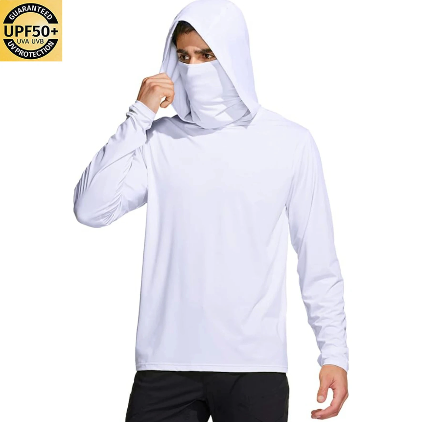 Fishing Mask Sun Protection - Chemise de pêche à capuche de