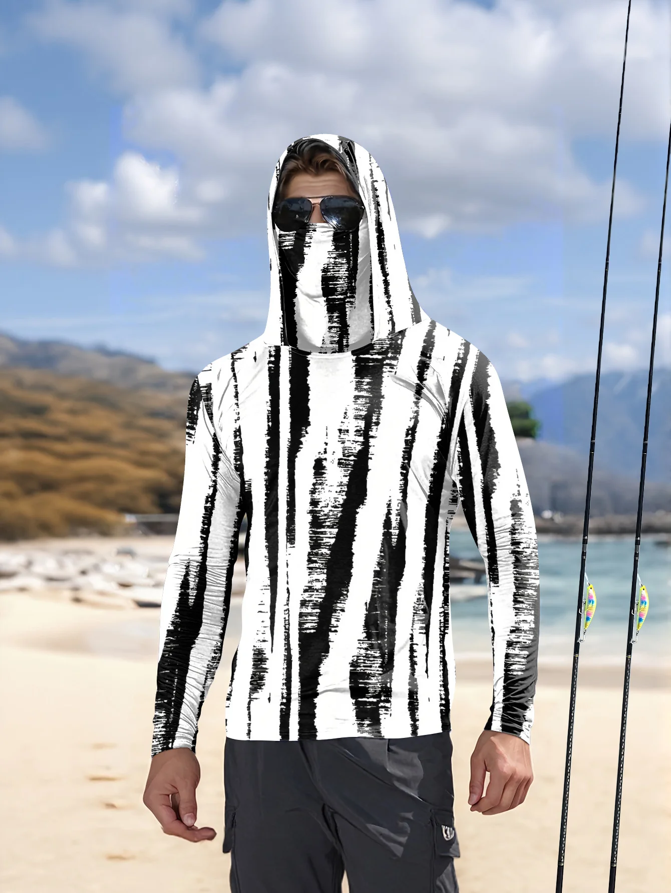Sweat à capuche de pêche à ray - Fishing Mask Sun Protection avis et prix