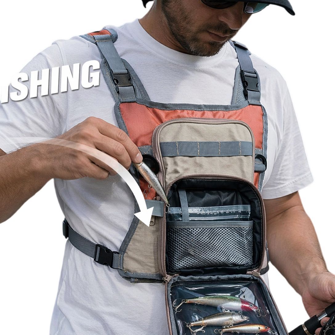 Sac de poitrine de pêche multi - Fishing Vest avis et prix