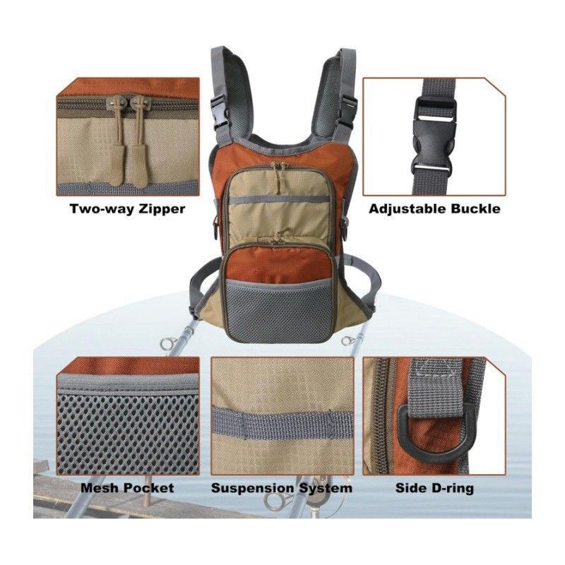 Sac de poitrine de pêche multi - Fishing Vest avis et prix