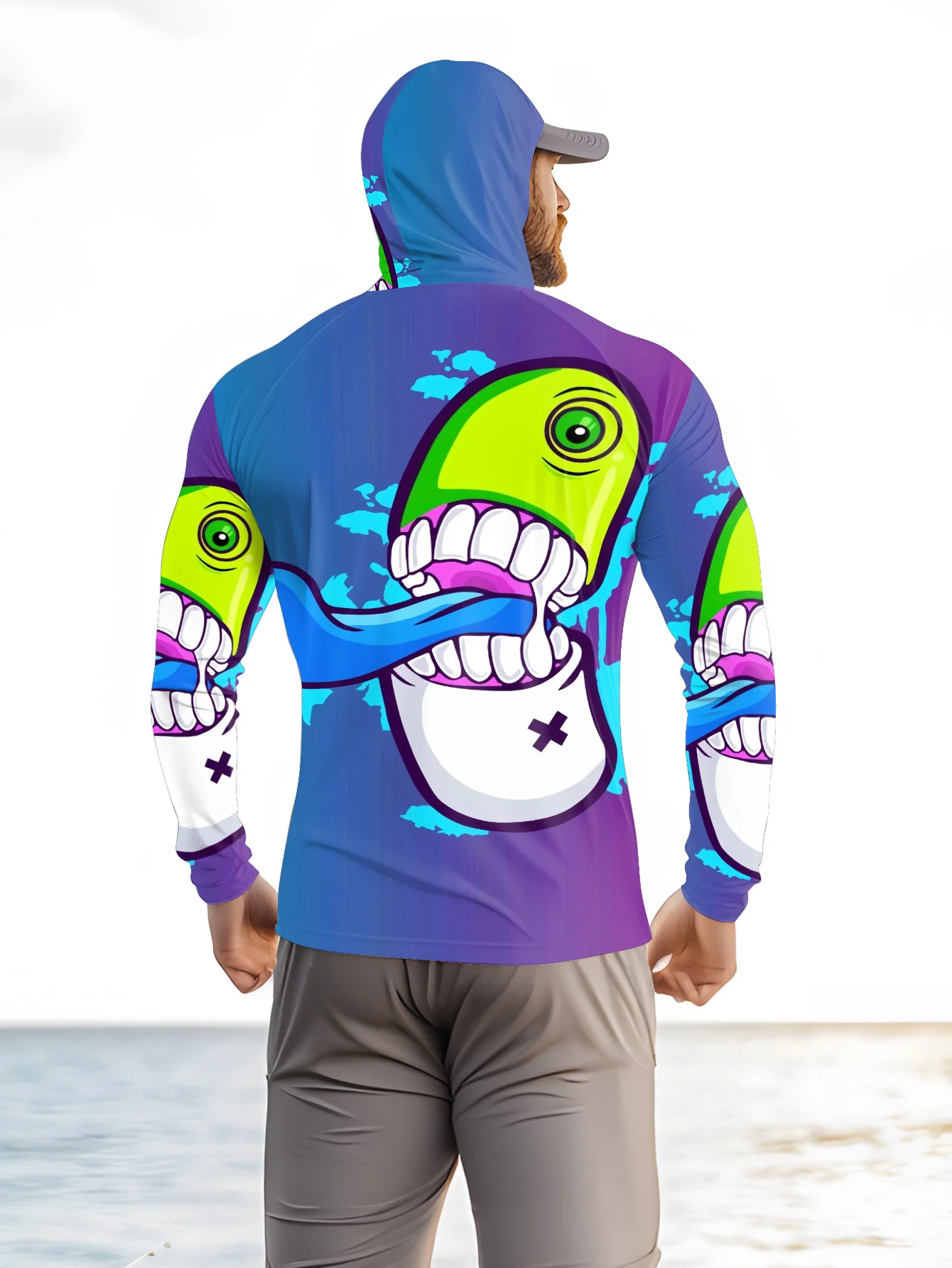 Sweat à capuche de pêche pour  - Fishing Mask Sun Protection avis et prix